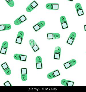 pattern power meter measuring electricity consumption and energy efficiency Stock Vector