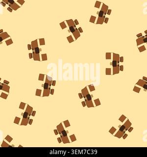 seamless pattern telescope binoculars cartoon vector Stock Vector