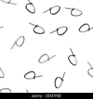 pattern bundle cable ties cartoon vector Stock Vector