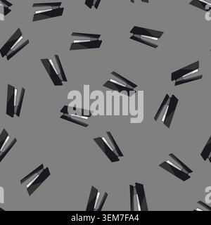 seamless pattern work stapler cartoon vector Stock Vector