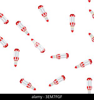 pattern ship rocket toy cartoon vector Stock Vector