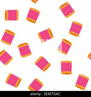 pattern beaded bracelet churi indian cartoon vector Stock Vector