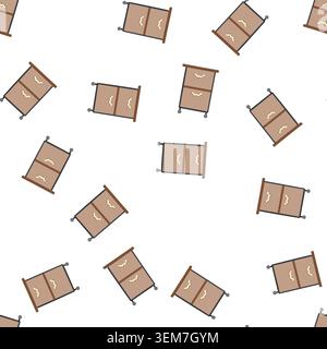 pattern storage file cabinet cartoon vector Stock Vector