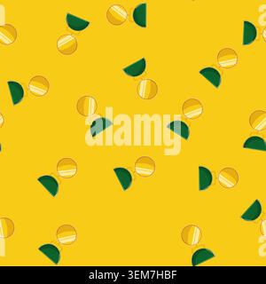 seamless pattern award military medal cartoon vector Stock Vector