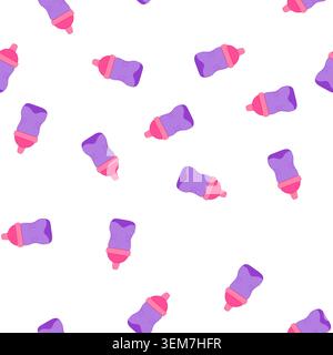 pattern training sippy cup cartoon vector Stock Vector