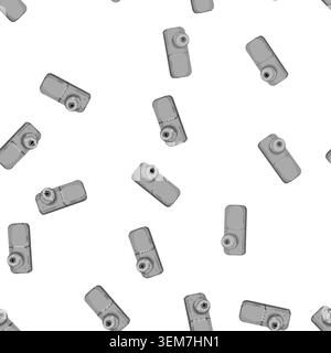 pattern steel door handle cartoon vector Stock Vector