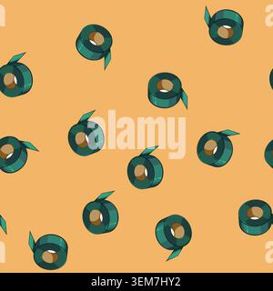 seamless pattern repair electrical tape cartoon vector Stock Vector