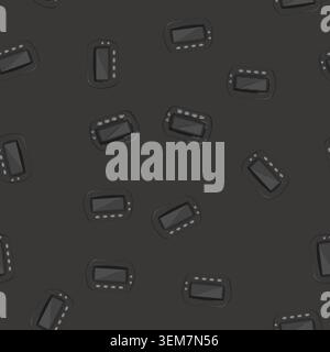 seamless pattern digital smart thermostat cartoon vector Stock Vector