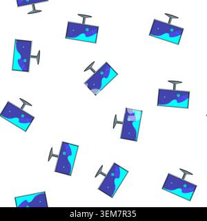 pattern desktop monitor pc cartoon vector Stock Vector