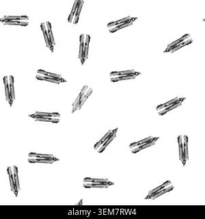 pattern steel knife tool cartoon vector Stock Vector