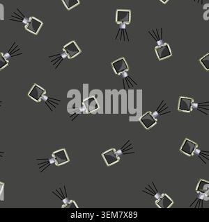 seamless pattern spa aroma sticks cartoon vector Stock Vector