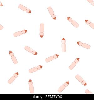 pattern drink bike bottle cartoon vector Stock Vector