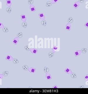 seamless pattern decoration military medal cartoon vector Stock Vector