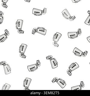 pattern repair garment steamer cartoon vector Stock Vector