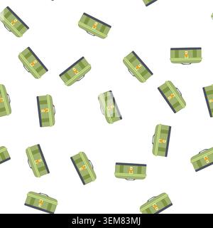 pattern tool toolbox cartoon vector Stock Vector
