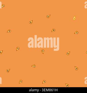 seamless pattern anatomy neurons cartoon vector Stock Vector