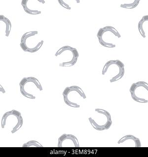 pattern howdy horseshoe cartoon vector Stock Vector