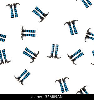 pattern hat witch legs cartoon vector Stock Vector