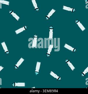 seamless pattern blue bike bottle cartoon vector Stock Vector