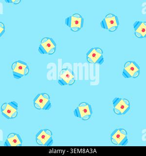 seamless pattern bottle sippy cup cartoon vector Stock Vector
