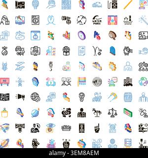 Diverse collection of conceptual icons for modern applications Stock Vector
