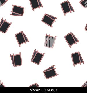 pattern street outdoor chalkboard cartoon vector Stock Vector