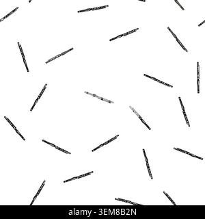 pattern instrument flute cartoon vector Stock Vector