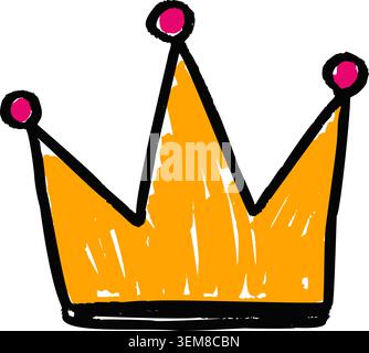 Crown King Royal Award Winner Father Champion Stock Vector