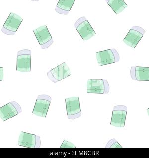 pattern bathroom shower cabin cartoon vector Stock Vector