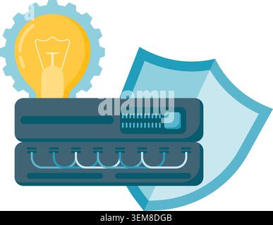 Server Maintenance Stock Vector