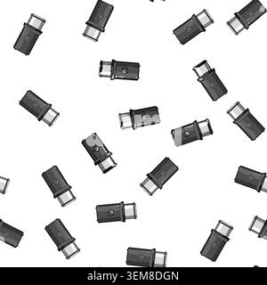 pattern espresso coffee grinder electric cartoon vector Stock Vector