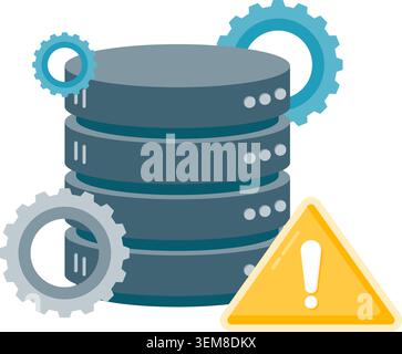 Database Maintenance Stock Vector