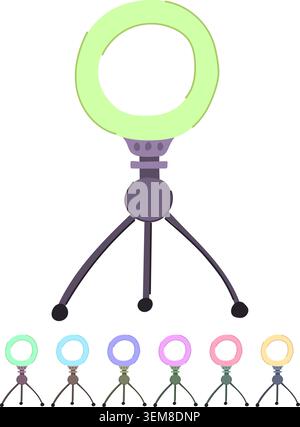 circle light ring vector cartoon graphic Stock Vector