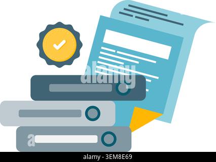 Professional Document Folder Stock Vector
