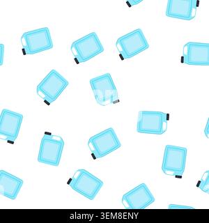 pattern versatile canister plastic cartoon vector Stock Vector