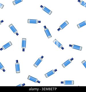 pattern myopia contact lens solution cartoon vector Stock Vector