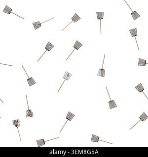 pattern cold snow shovel cartoon vector Stock Vector