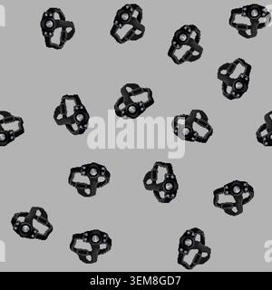 seamless pattern led headlamp flashlight cartoon vector Stock Vector