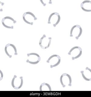 pattern horse horseshoe cartoon vector Stock Vector