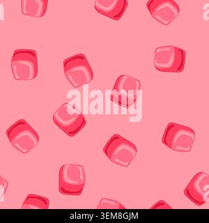 seamless pattern stainless ice cubes reusable cartoon vector Stock Vector