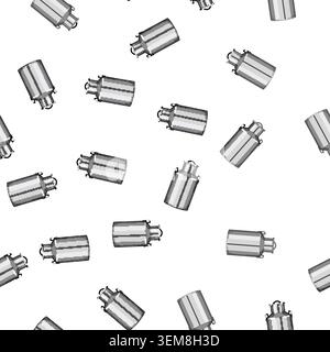 pattern container metal milk can cartoon vector Stock Vector