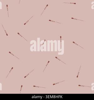 seamless pattern melody flute cartoon vector Stock Vector