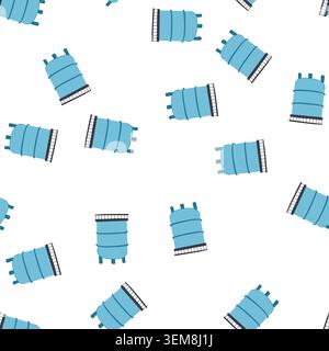 pattern fuel oil tank storage cartoon vector Stock Vector