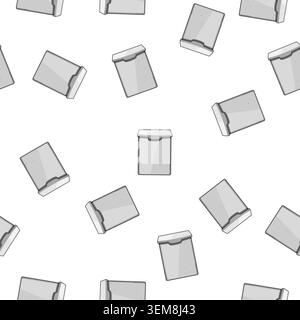 pattern Wall mounted mailbox receiving letters communication delivery Stock Vector