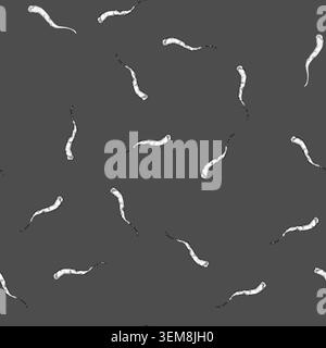 seamless pattern cloud plane smoke trail cartoon vector Stock Vector