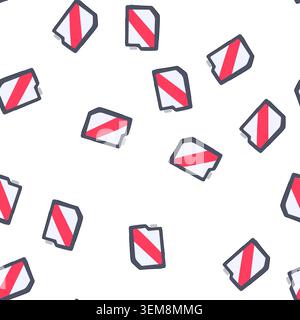 pattern line ink cartridge cartoon vector Stock Vector