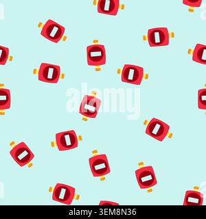 seamless pattern water flow meter measuring resource consumption Stock Vector