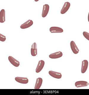 pattern wool beret cartoon vector Stock Vector