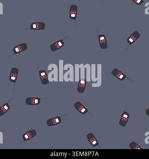 seamless pattern portable radio transceiver for two way communication Stock Vector