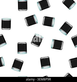 pattern ai smart speaker cartoon vector Stock Vector